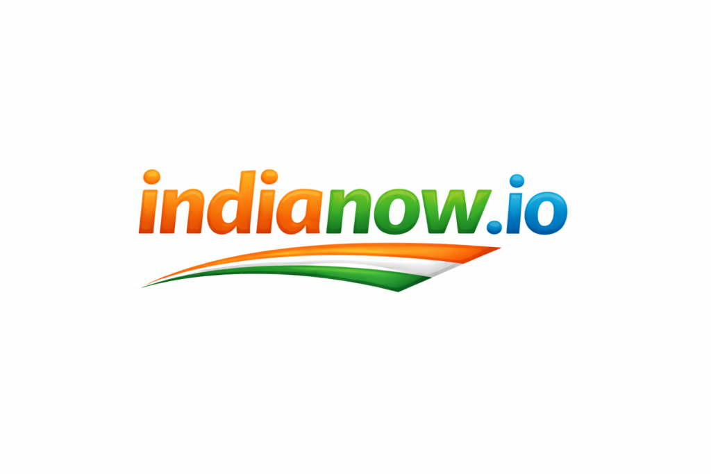 Indianow.io news platform logo with India themed design representing breaking news and latest updates